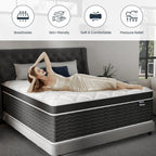 Full Size 10 Inch Medium Plush Hybrid Mattress In A Box