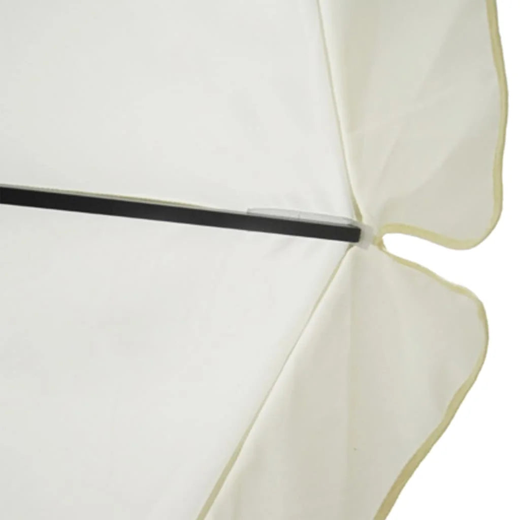 vidaXL Garden Parasol, Azure Blue Polyester With PA Coating, 196.9in x 118.1in
