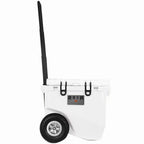 RovR RollR 45-Qt Wheeled Cooler With Handle And Collapsible LandR Bin - Powder - 45PROLLRWB