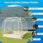 TABU Pop Up Bubble Sports Tent, Clear, 10 x 10 ft, 6-7 People