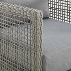Afuera Living Wicker Patio Loveseat, Gray - 52in W x 32in D