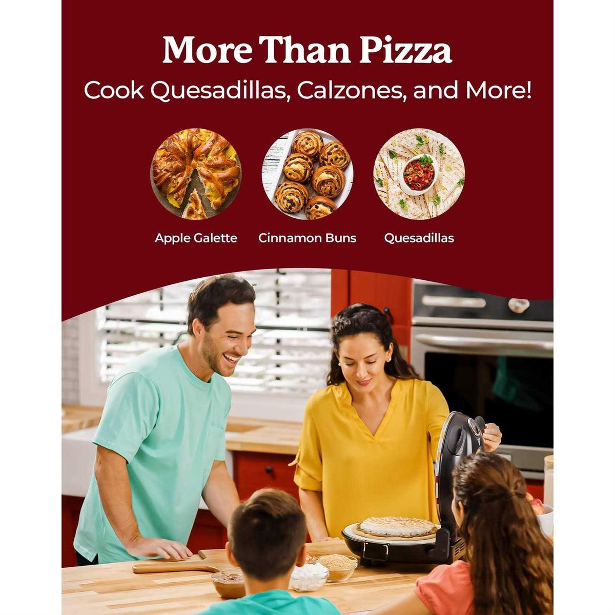 Granitestone Piezano Countertop Pizza Oven With 12in Pizza Stone