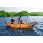 Bestway Inflatable Kayak Set With 2 Seats, Orange And Black - Hydro Force Lite Rapid X2