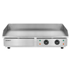 Devanti Commercial Electric Griddle BBQ Grill Plate, 73cm, 4400W, Silver
