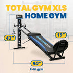 Total Gym XLS Fold Home Gym Workout Machine With Accessories