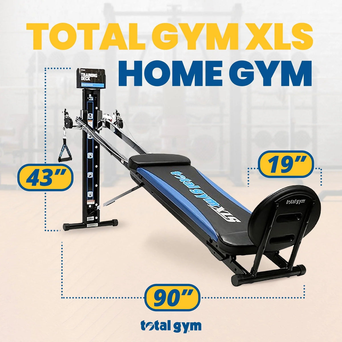 Total Gym XLS Fold Home Gym Workout Machine With Accessories