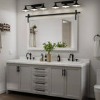 Rectangular Wall Mirror With Wood Frame, 18 x 26 in, 22 x 30 in, 24 x 36 in, or 40 x 26 in - Multiple Sizes