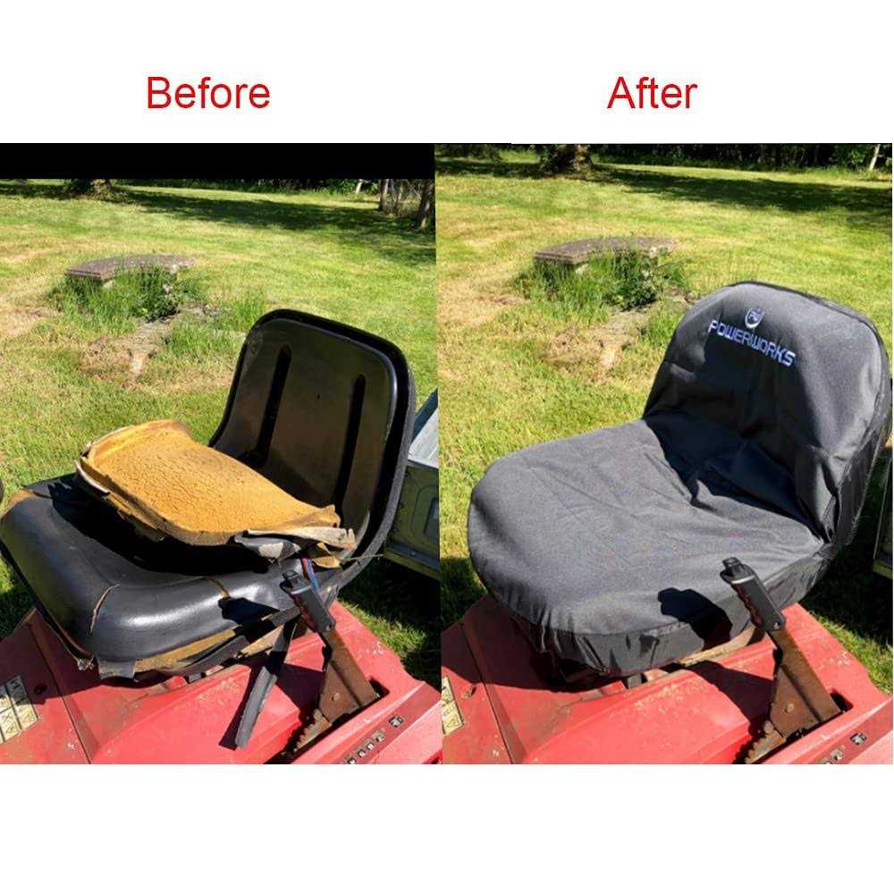Powerworks Deluxe Riding Lawn Mower Seat Cover - Medium