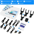 YUYUNLOMN Wireless HDMI Transmitter With 4 Receivers, 165FT, Black - G58F