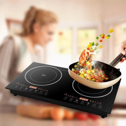 Portable Dual Induction Cooktop Countertop Hot Plate - 2400W
