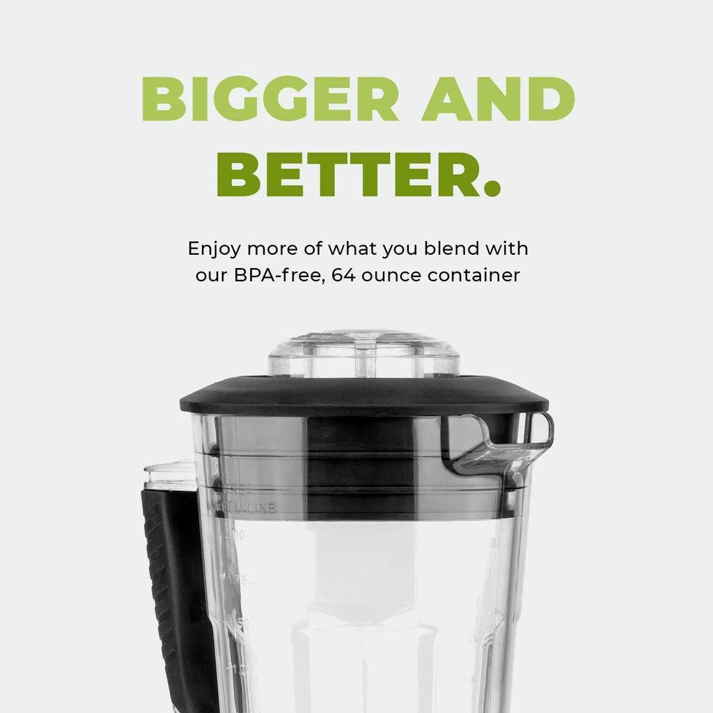 Cleanblend Commercial Countertop Blender 3 Horsepower 1800 Watt 64 Ounce
