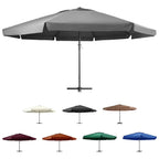 vidaXL Garden Parasol, Azure Blue Polyester With PA Coating, 196.9in x 118.1in