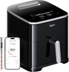 Typhur Sync AI Smart Air Fryer, 8QT Ceramic, Wireless Meat Thermometer, 450F, 120V