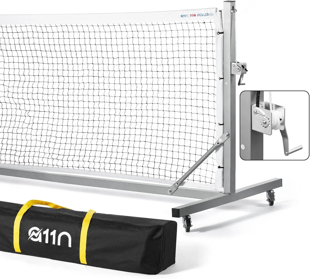 Pickleball Net System, White, Metal, 22' Wide