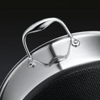HC Cookware Hybrid Deep Saute Pan/Chicken Fryer With Lid, 7-Qt