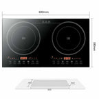 Portable Dual Induction Cooktop Countertop Hot Plate - 2400W