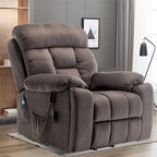 Large Electric Power Lift Recliner With Heat, Massage, Hidden Cup Holder - 40.94W x 38.19D x 42.52H