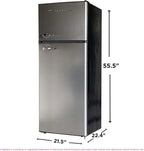 Frigidaire 2-Door Top-Freezer Apartment Size Refrigerator-Freezer Combo, 7.5 Cu Ft, Platinum Series Stainless