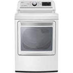 LG 7.3 cu. ft. White Smart Top Load Gas Dryer