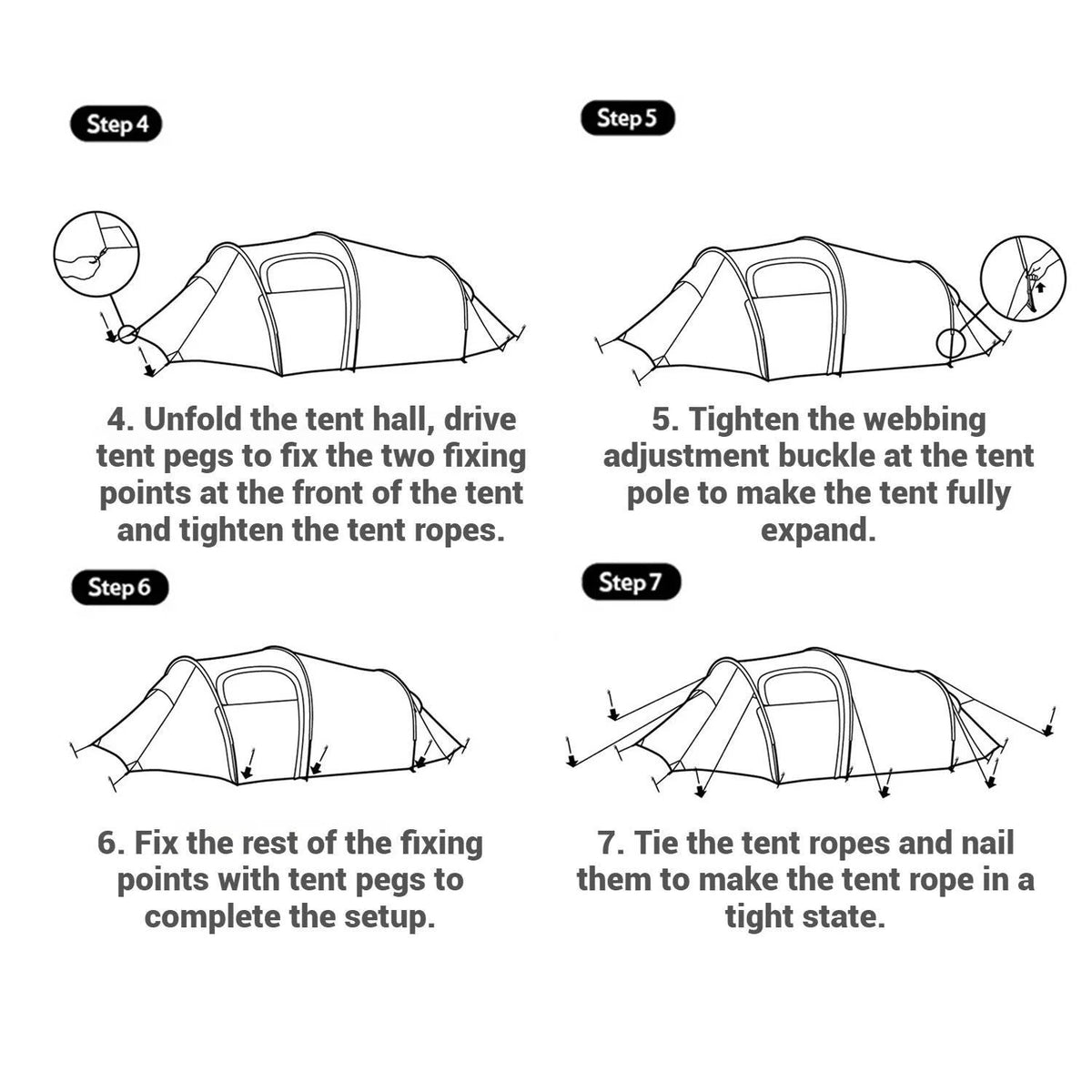 Naturehike Baluosi UL Ultralight Tunnel Hiking Tent, 15D, 2/3 Person, Olive Green - CNK2450WS036