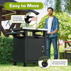 NUUK Outdoor Grill Table With Storage Cabinet, 20in x 30in