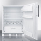 Built-In Undercounter All-Refrigerator, 5.5 Cu.Ft., 24 in Footprint, White