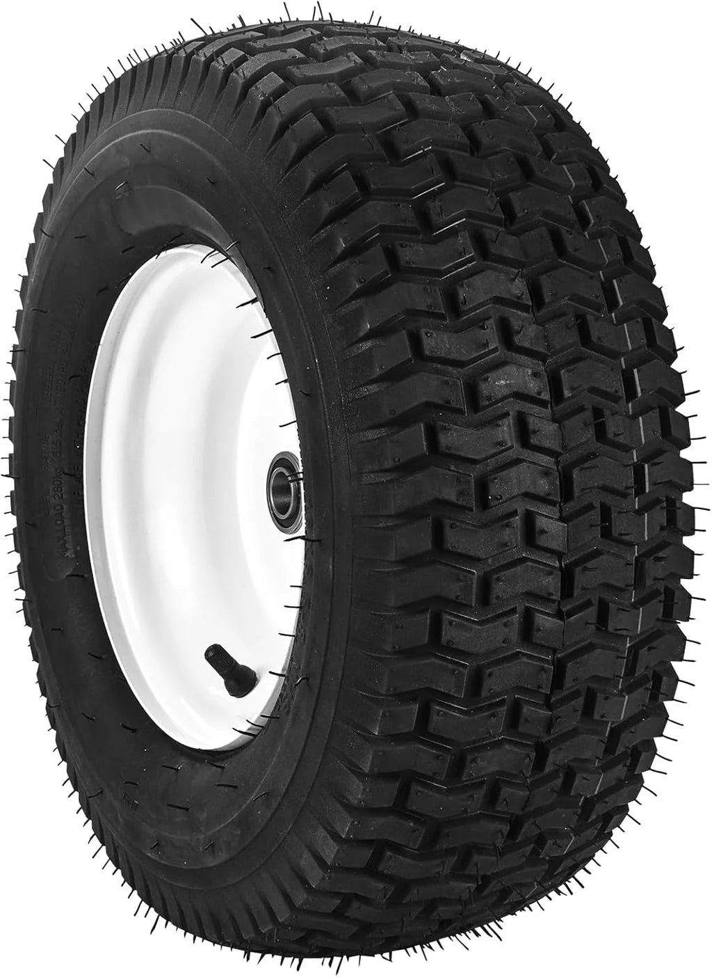 Lawn Mower Tire And Wheel Assemblies 15 x 6-6 in, 2-Pack, 3 in Centered Hub - 16 PCS Adapters