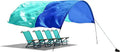 Beach Awning UV-Resistant Shade Solution, 4 lbs, Recycled Plastic