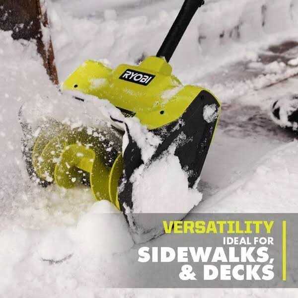 RYOBI ONE+ 18V 10 in. Cordless Electric Snow Shovel With 4.0 Ah Battery And Charger
