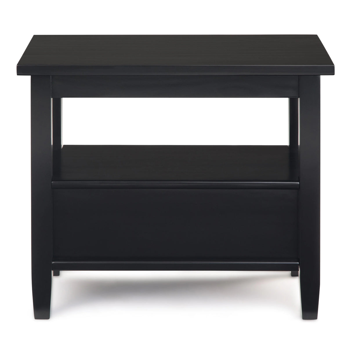 Solid Wood Narrow Side Table, 14 in Wide, 24 in D x 14 in W x 20 in H
