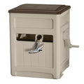 Suncast Smart Trak Hideaway Outdoor Garden Hose Reel With Storage Bin, Taupe - 225'