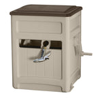 Suncast Smart Trak Hideaway Outdoor Garden Hose Reel With Storage Bin, Taupe - 225'