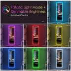 LVSOMT Full Length Mirror With Lights, 47 x 16 in, RGB Color Changing, 14 LED