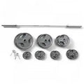 Gold's Gym 300 lb Olympic Weight Set With Barbell, Plates, Collars And Storage Rack - WGGOP300