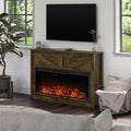 Electric Fireplace With Mantel, 49-Inch - Farmington