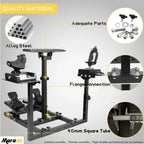 Marada Flight Simulator Cockpit Racing Steering Stand Adjustable Fit For Thrustmaster HOTAS Warthog