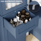 Homfa Tall Narrow Bathroom Storage Cabinet With Door And Drawer, 15.7in L x 11.8in W x 67in H, White