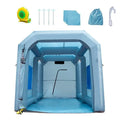 Inflatable Paint Booth Spray Booth Tent With Air Filter System, 13 x 10 x 9 ft, 900W, Blue
