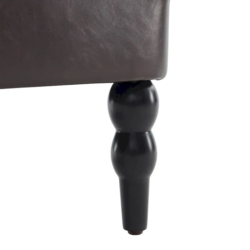 Set Of 2 Upholstered Button-Tufted Accent Chairs With Lumbar Pillows - 30 x 29 x 35 inches