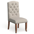 24/7 Shop At Home Banff Set Of 2 Wood Dining Chairs, Ivory