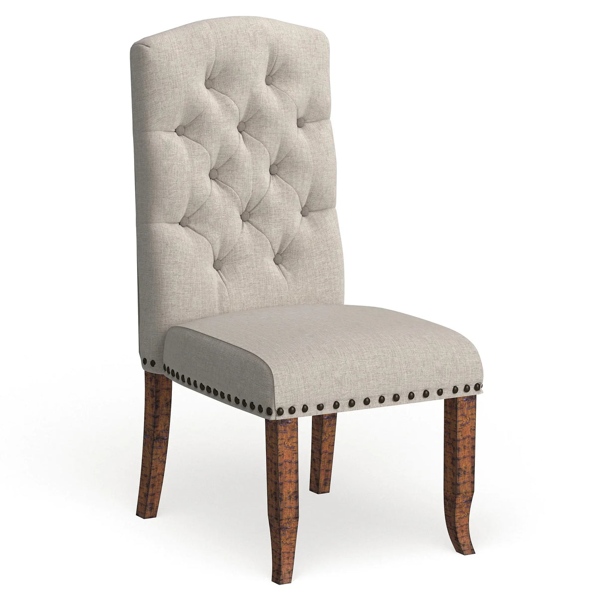 24/7 Shop At Home Banff Set Of 2 Wood Dining Chairs, Ivory