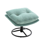 Velvet Swivel Accent Chair With Ottoman Set, Pink, 31.73 x 33.5 x 33.78 Inches