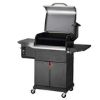 ZPG-600D3E 8-in-1 Pellet Grill & Smoker, 572 sq. in., Porcelain-Coated Steel, Smoke Color