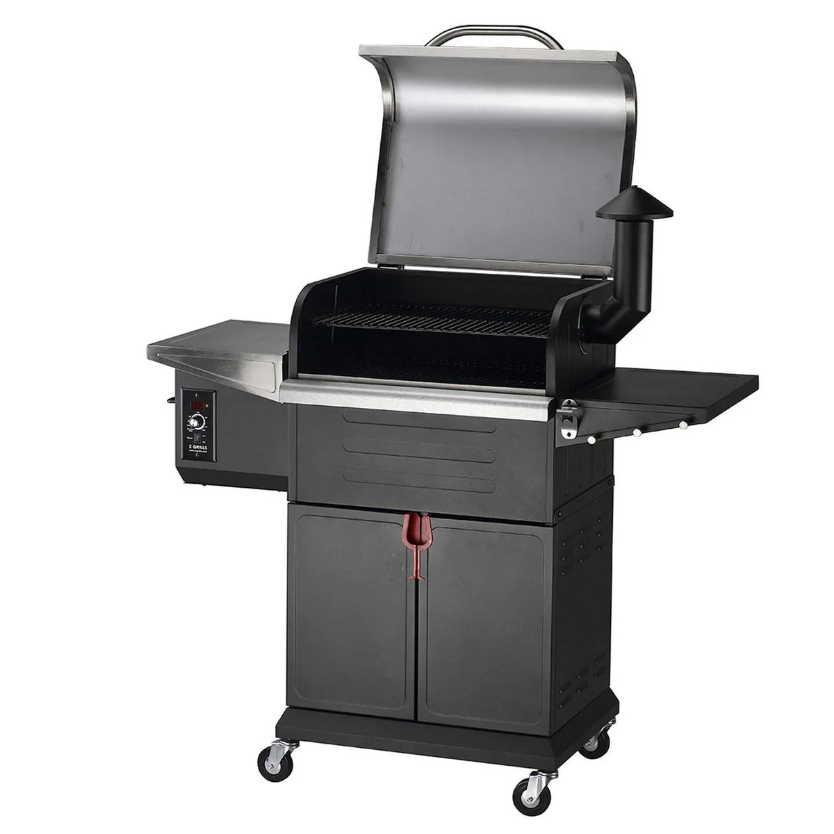 ZPG-600D3E 8-in-1 Pellet Grill & Smoker, 572 sq. in., Porcelain-Coated Steel, Smoke Color