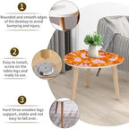 LNSETGC Small Coffee Nesting Tables With Colorful Embroidery Border