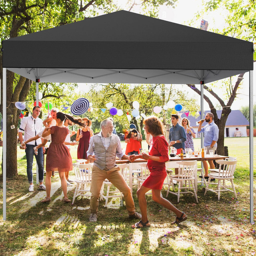 GVDV 10x10 ft Easy Pop Up Outdoor Canopy Tent - Blue