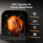 Typhur Sync AI Smart Air Fryer, 8QT Ceramic, Wireless Meat Thermometer, 450F, 120V