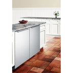 Frost-Free Built-In Undercounter All-Freezer With Stainless Steel Wrapped Exterior And Horizontal Handle