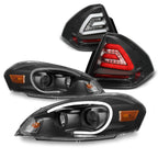 AKKON Projector Headlamps And LED Tail Lamps for 06-13 Impala and 14-16 Impala Limited - Black