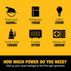 DeWalt Portable Gas Generator 5 000 Starting Watts, 4 000 Running Watts, 223cc - DXGNR4000